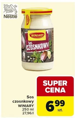 Sos czosnkowy WINIARY promocja w Carrefour