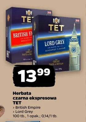 Herbata czarna ekspresowa Lord Grey promocja w Netto