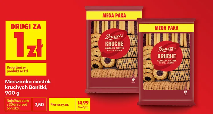 Mieszanka ciastek kruchych Bonitki promocja w Biedronka