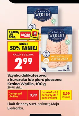Pierś pieczona Kraina Wędlin promocja w Biedronka