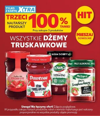 Dżemy truskawkowe promocja w Kaufland