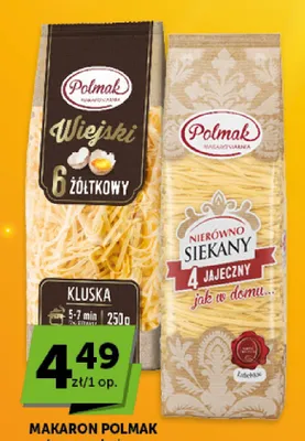 Makaron Polmak Nierówno Siekany 4-jajeczny promocja w Groszek
