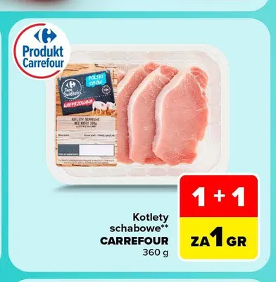 Kotlety schabowe Carrefour promocja w Carrefour