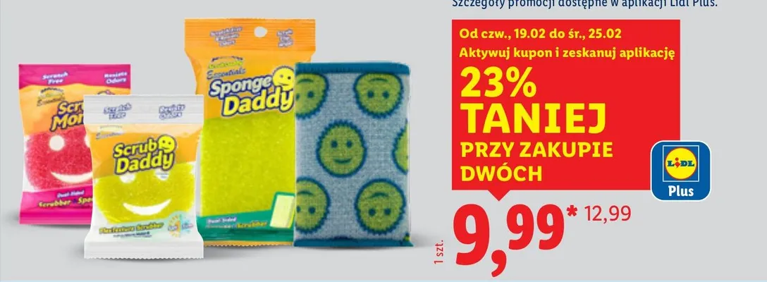 Gąbki do czyszczenia  promocja w Lidl