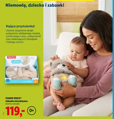 Zabawka interaktywna Fisher-Price Soothe 'n Snuggle Otter promocja w Lidl