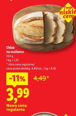Chleb na maślance promocja w Lidl