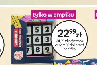 Sudoku gra drewniana promocja w Empik