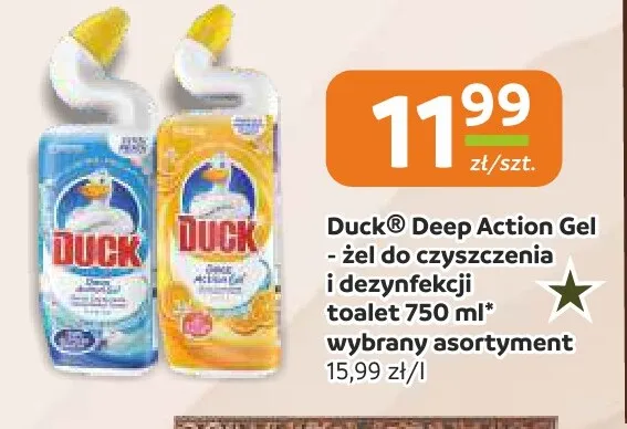 Żel do WC Duck Deep Action Gel promocja w Społem Częstochowa