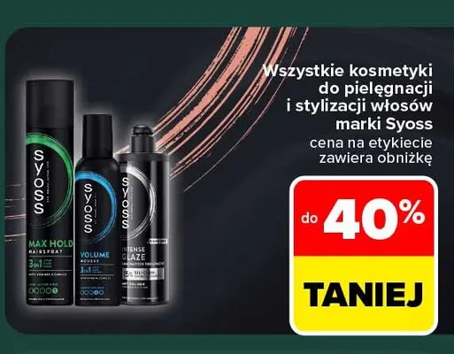 Pianka do włosów Syoss Volume promocja w Carrefour