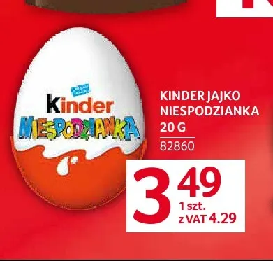 Jajko niespodzianka Kinder promocja w Selgros