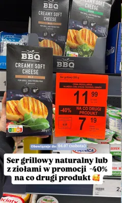 Ser grillowy BBQ Creamy Soft Cheese Mild promocja w Aldi
