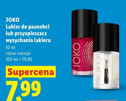 Lakier do paznokci Joko promocja w Lidl
