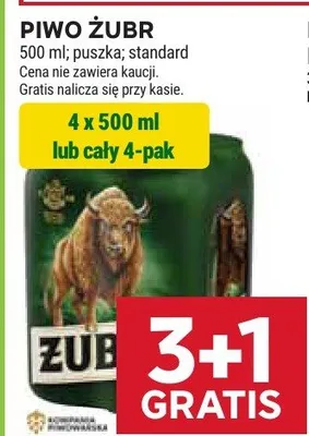 Piwo żubr promocja w Stokrotka