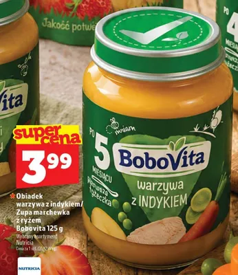Obiadek BoboVita warzywa z indykiem promocja w TOPAZ