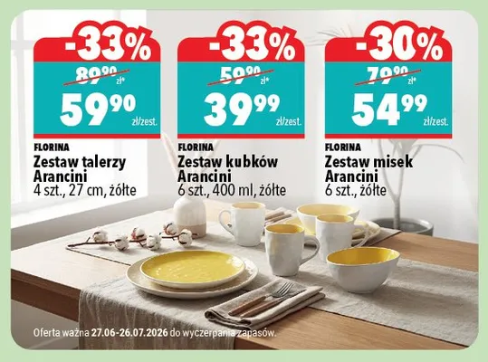 Zestaw misek Florina Arancini 6-pak promocja w Biedronka Home