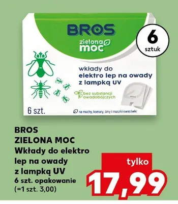 Wkłady do elektro lep na owady z lampką UV promocja w Kaufland