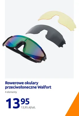 Rowerowe okulary przeciwsłoneczne promocja w Action