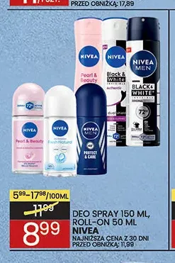 Dezodorant spray Nivea promocja w Wafelek