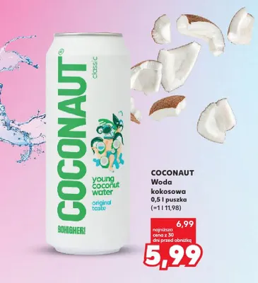 Woda kokosowa Coconaut promocja w Kaufland