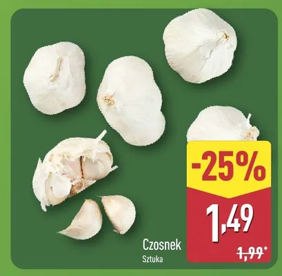 Czosnek promocja w Aldi