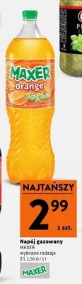 Napój gazowany Maxer Orange promocja w Intermarche