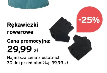 Rękawiczki rowerowe promocja w Tchibo