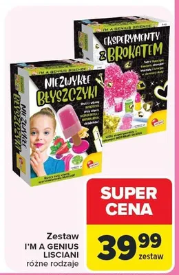Zestaw I'M A GENIUS EKSPERYMENTY LISCIANI różne rodzaje promocja w Carrefour