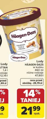 Lody w kubku różne rodzaje promocja w Carrefour