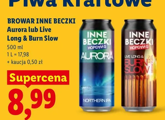 Piwo kraftowe Aurora promocja w Lidl