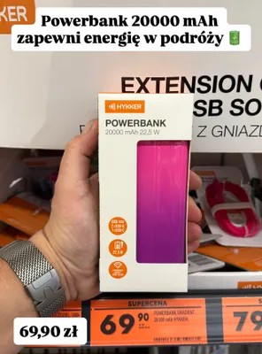 Powerbank 20000 mAh 22,5 W promocja w Biedronka