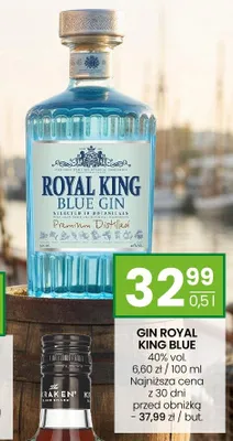 Gin Royal King Blue 40% vol. promocja w Twój Market