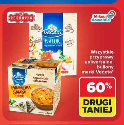 Przyprawa warzywna Vegeta Natur promocja w Carrefour