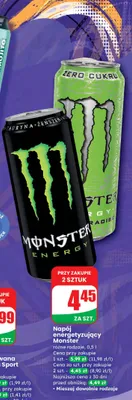 Napój energetyzujący różne rodzaje promocja w Dino