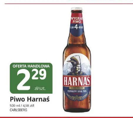 Piwo Harnaś Jasne Pełne promocja w Marketvita
