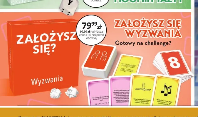 Gra planszowa Założysz się? Wyzwania Tactic promocja w Empik