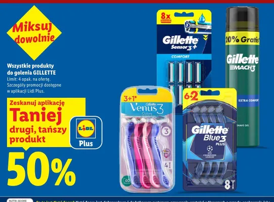 Maszynka do golenia Gillette Sensor 3+ Comfort promocja w Lidl