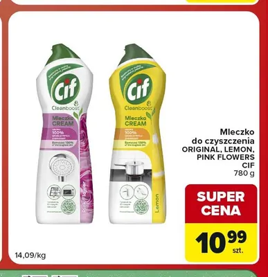 Mleczko do czyszczenia Lemon Cif promocja w Carrefour Market
