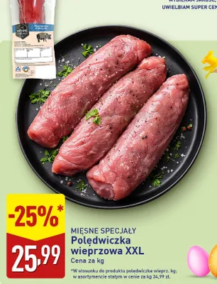 Polędwiczka wieprzowa XXL promocja w Aldi