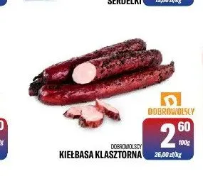 Kiełbasa Klasztorna Dobrowolscy promocja w Tomi Markt