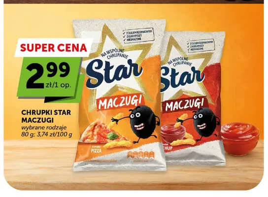 Chrupki Star Maczugi o smaku Ketchup promocja w Groszek