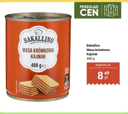 Masa krówkowa kajmak promocja w Biedronka