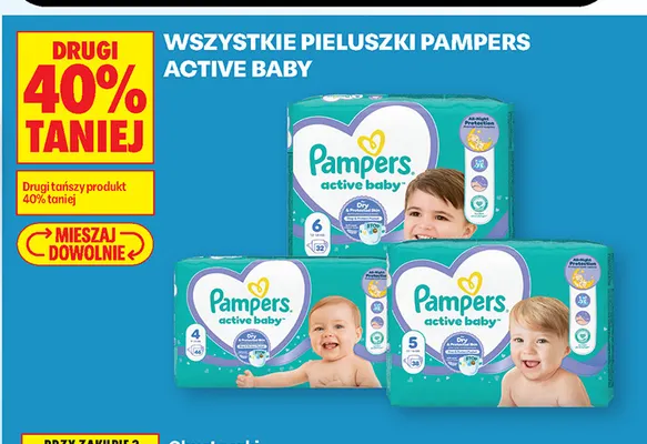 Pieluszki Pampers Active Baby promocja w Biedronka