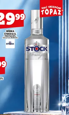 Wódka Stock Prestige 40% promocja w TOPAZ