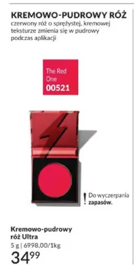 Kremowo-pudrowy róż Ultra The Red One promocja w AVON