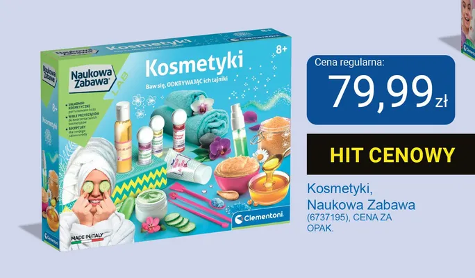 Kosmetyki Clementoni Naukowa Zabawa promocja w Smyk