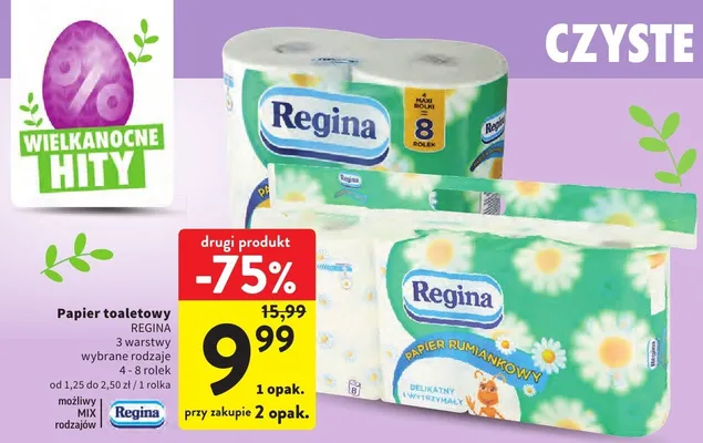 Papier toaletowy wybrane rodzaje 3 warstwy promocja w Intermarche