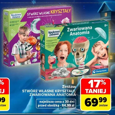Zestaw Zwariowana anatomia Clementoni promocja w Carrefour