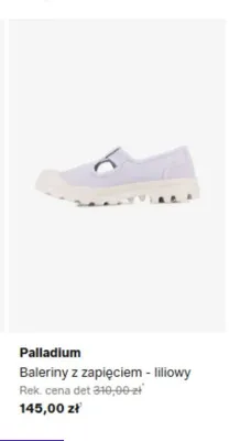 Baleriny z zapięciem Palladium liliowy promocja w Lounge by Zalando