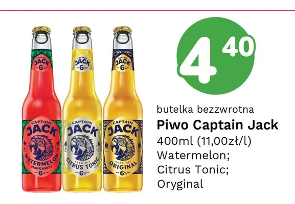 Piwo Captain Jack promocja w Limonka