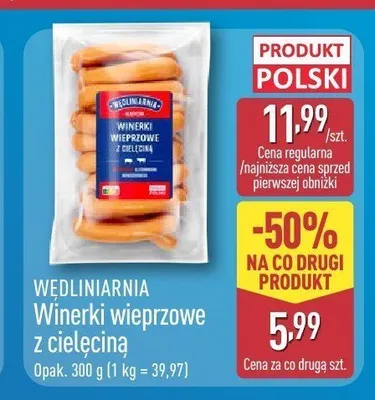 Winerki wieprzowe z cielęciną Wędliniarnia promocja w Aldi